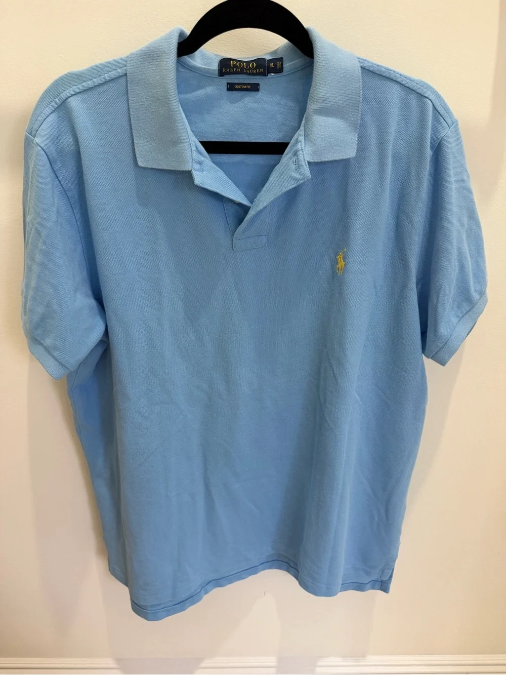 Polo by Ralph Lauren Classic Light Blue Cotton Polo Shirt